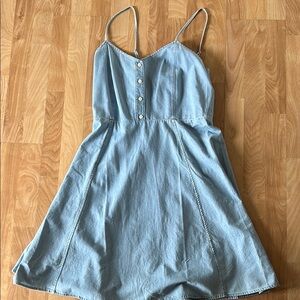 Light Blue Denim Dress with Spaghetti Straps GAP